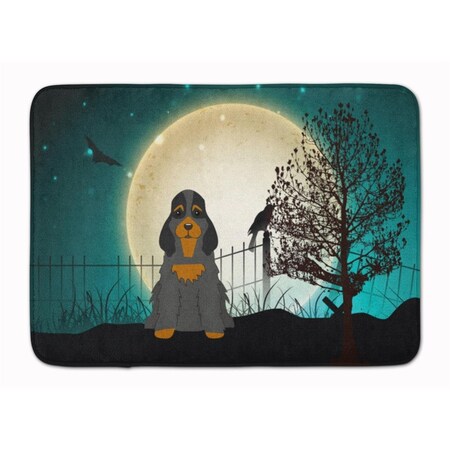 Carolines Treasures Halloween Cocker Spaniel Black and Tan Machine Washable Memory Foam Mat BB2283RUG